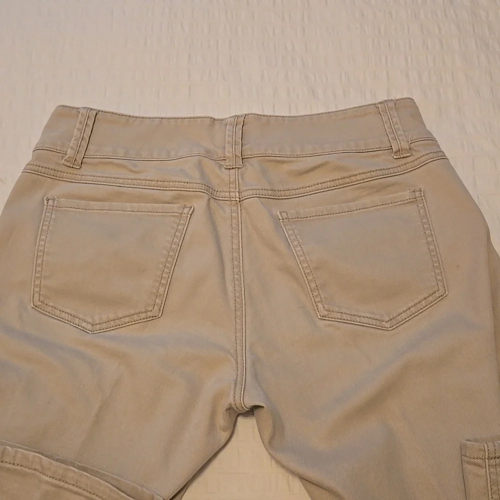 CABI LouLou Style#406 Straight Leg Mid Rise Denim Pants Sz 8 in Cafe Au Lait Y2K - Picture 9 of 13